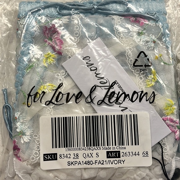 🍋 2PC Panty & Bra. For Love and Lemons Midsummer Floral Set. - Picture 8 of 10